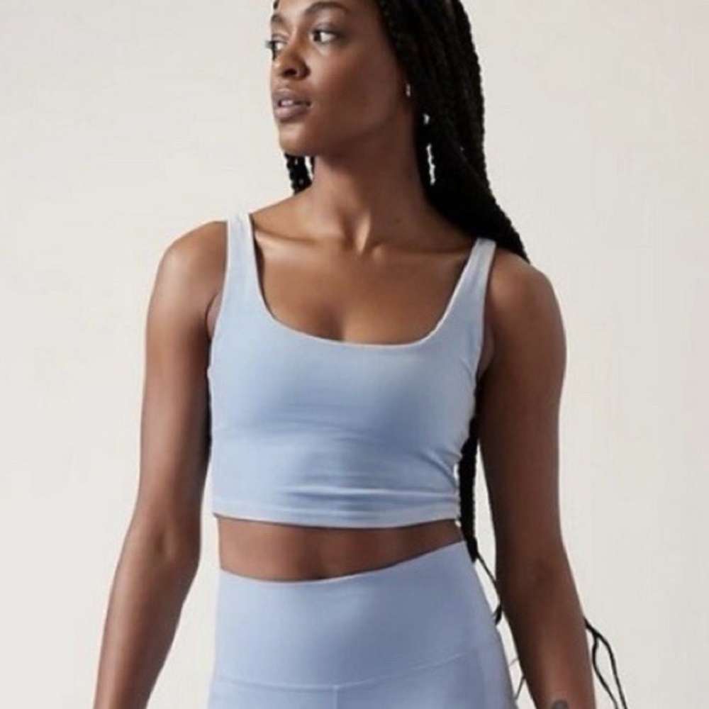 Athleta Velvet Cut Out Crop - Small - NWT